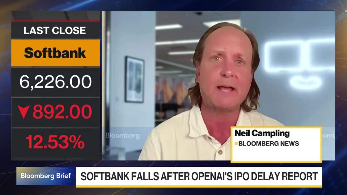 SoftBank Shares Fall on Report OpenAI to Delay IPO